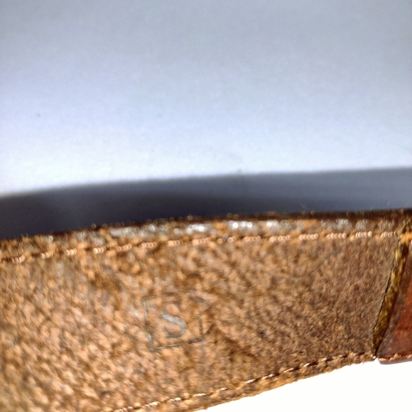 Fossil Leather Belt segmented Three tone size Women's Small - Picture 6 of 8